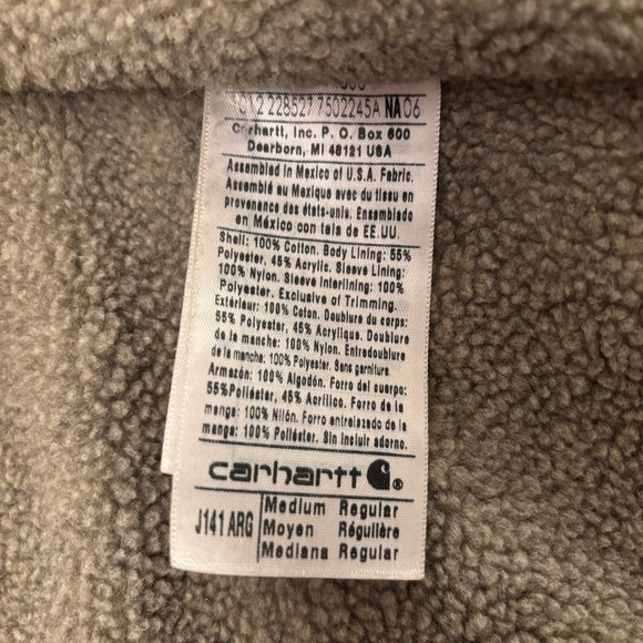 Carhartt J141 ARG (army green) hooded jacket - Picture 13 of 14